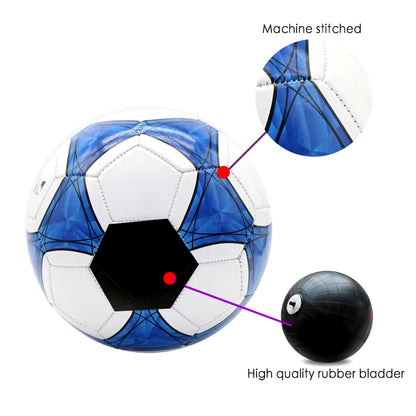Machine Stitched Soccer Ball Size 5 Soccer Ball for Youth Machine Stitched Football for Sports Training Match Game